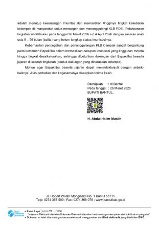 KLB Campak Tahun 2026 2